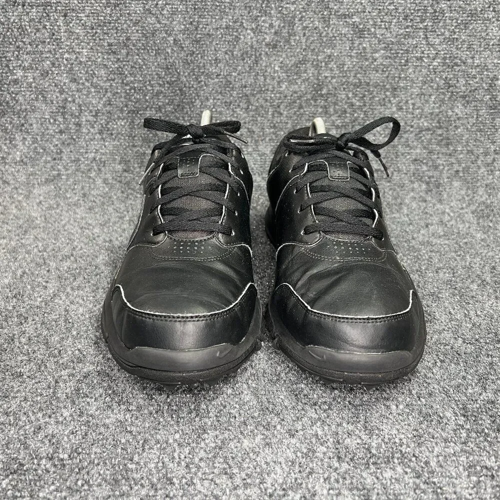 Nike Durasport 4 Golf Shoes Men's Size 11.5‎ Black Leather Athletic Sneakers
